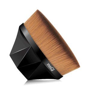 2 pcs Foundation Brush Makeup Brush‎ with Case, Black